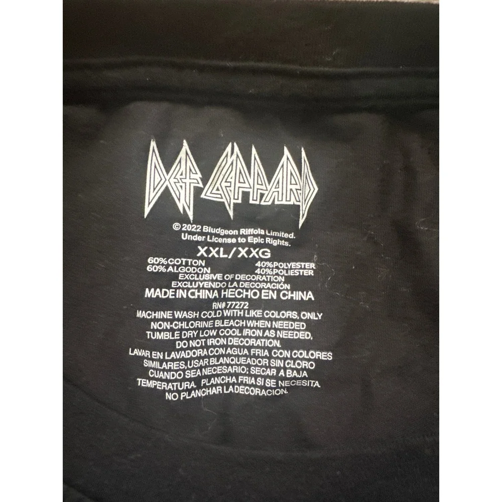 Def Leppard Black Graphic Tank Top - Picture 5 of 5